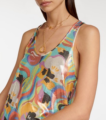 Etro Printed scoop-neck tank top