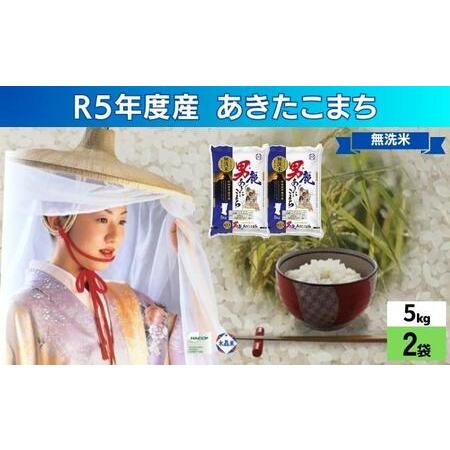 ふるさと納税 無洗米 令和5年産 あきたこまち 10kg 5kg×2袋 秋田県 男鹿市 秋田食糧卸販売 秋田県男鹿市