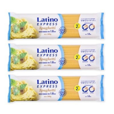 富永貿易 Latino ラティーノエクスプレス 早ゆでスパゲッティ 600g × 3袋