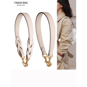 適用于tabby單肩腋下包手提真皮包帶替換背帶短帶子短棕色肩帶子