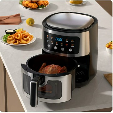 空氣炸鍋家用全自動智能電炸鍋跨境110V無煙薯條機外貿AirFryer【北歐家居生活】