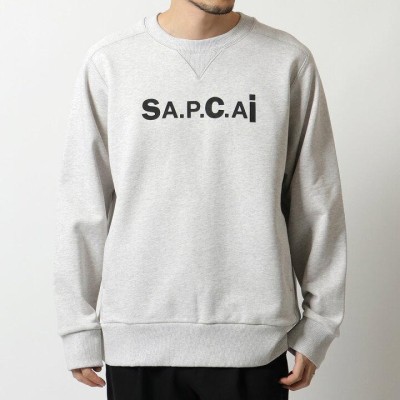 sacai x A.P.C. サカイ アーペーセー 21SS 別注 TANI SWEATSHIRT ロゴプリント スウェットプルオーバー 24213-1-91081  L GRAY g7548 | LINEブランドカタログ