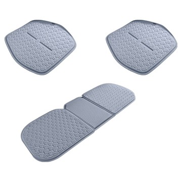 bebehome 汽車/涼感/冷凝坐墊前座 2個 + 後排3人座  1套  藍灰色