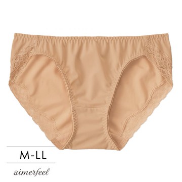 aimerfeel-超盛無痕配套內褲三角內褲-米黃色x褐色-152481-VE2