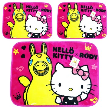 收納王妃 Hello Friend地墊 (HD-14-M-1) 聚酯纖維  桃色  65 x 45cm
