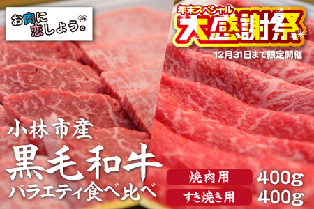  宮崎牛バラエティ食べ比べ倍セット　400ｇ×2Ｐ（国産 牛肉 宮崎牛 お肉 モモ　バラ すき焼き 焼肉 特別提供）