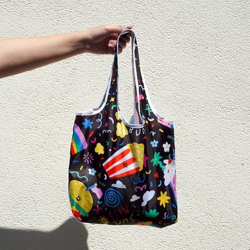 蓬鬆烘蛋俱樂部 迷你摺疊包