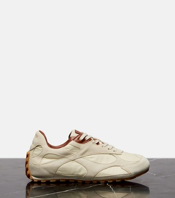 Bottega Veneta Orbit Flash suede-trimmed sneakers