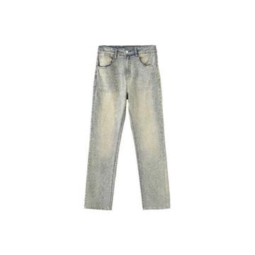 UNKNOWTAL做舊顯瘦柔軟牛仔褲