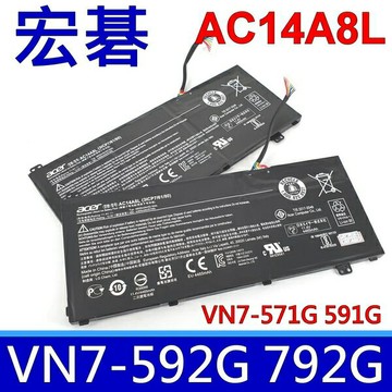 宏碁 ACER AC14A8L 原廠電池 VN7-571 V Nitro VN7-591 VN7-591G VN7-592 VN7-571G VN7-591 VN7-591G   VN7-592  VN7-592G VN7-571 VN7-591 VN7-591G VN7-792G VN7-792G-797V VN7-791  VN7-571  VN7-571G VN7-572G V15 Nitro VN7-592G aspire v15 nitro VX5-519G