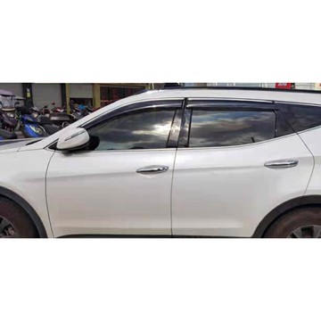 ~歐力斯~現代 HYUNDAI 14-19年 SANTA FE 晴雨窗 亮條晴雨窗 不鏽鋼飾條 4片裝