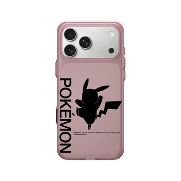 iPhone 17 Pro Max Clear (相機按鈕) 晶醺玫 - 寶可夢 Pokemon - 皮卡丘剪影