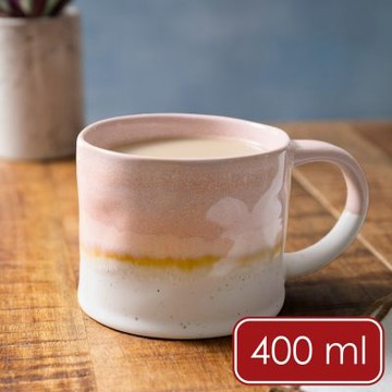 《Mikasa》美國 石陶馬克杯(莓果奶蓋400ml) | 水杯 茶杯 咖啡杯 陶瓷杯 飲料杯 牛奶杯