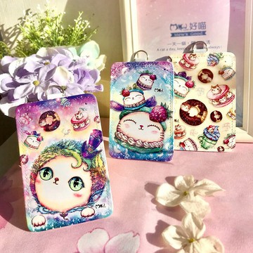 雙層萬用卡套 | 識別證 | 悠遊卡套 | 證件套 -甜點貓系列3款任選