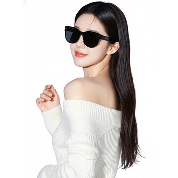 偏光折疊太陽眼鏡(中性-曜石黑F)