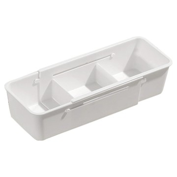 GREEN BELL 伸縮收納盒  1個  白色