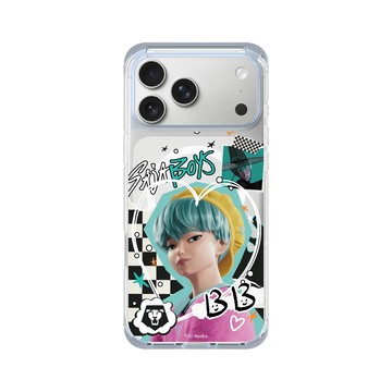 iPhone 17 Pro Max ClearX (MagSafe 兼容) 冰透藍 - Kpop 獵魔女團 - Baby