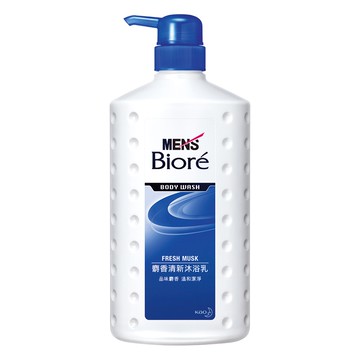 Men's Biore 男性清新沐浴乳 麝香 750ml  1瓶