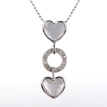 (買1送1)金工坊心心相印10分鑽墜