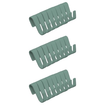 Green Bell 綠貝 極簡S掛勾 8件組 PP材質 耐酸鹼 堅固耐用  綠色  3組