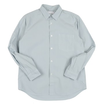 日本Manual Alphabet高密度棉經典款方領Loose Fit微寬修身長袖襯衫