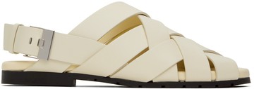 Bottega Veneta 灰白色 Alfie 凉鞋