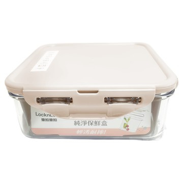 LocknLock 樂扣樂扣 純淨保鮮盒 B1C6 正方 粉色 870ml  盒身 + 上蓋 + 密封條  1個