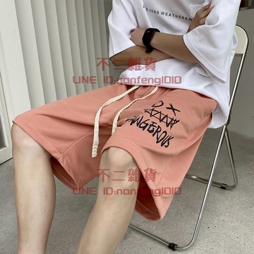 運動短褲 男夏季沙灘褲 韓版潮流寬松休閑褲 百搭五分褲【不二雜貨】