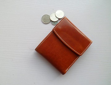 真皮折疊短錢夾 男女錢包