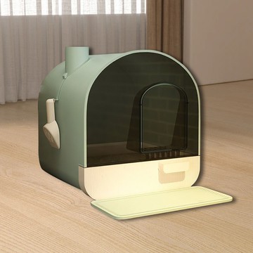 貓砂盆全封閉超大號隔臭網紅貓厠所抽屜式貓屎盆防帶砂防