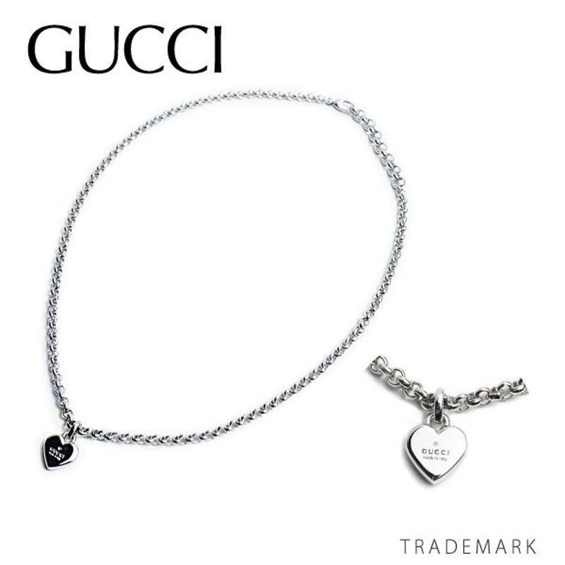 GUCCI グッチ ハートモチーフ レディース ネックレス 356225 J8400