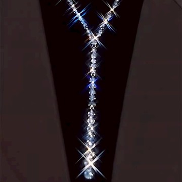 超閃長款毛衣鏈高級感2025年新款潮時尚百搭掛件衣服配飾項鏈頸鏈