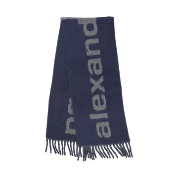 alexanderwang 羊駝毛羊毛混紡提花標誌圍巾