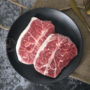 美國黑安格斯極鮮嫩肩牛排~超值家庭大份量減塑包2包組(500公克/5片)【2包免運】