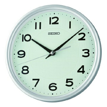 seiko SK037 精工鐘 (QXA836S) 夜光滑動式秒針 座掛兩用 銀色框  21.6cm｜樂天領券現折★全館特惠中★指定刷卡回饋10%