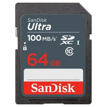 SanDisk 晟碟 Ultra SDXC UHS-I Card C10 記憶卡  64GB  1個