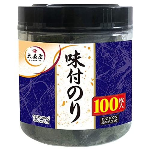 大森屋 味付のり 卓上容器入り 100枚 ×5個