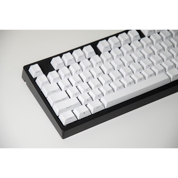 【VortexKeyboard】Cherry PBT雷雕側刻 英文鍵帽組 -白色(104 Keys)
