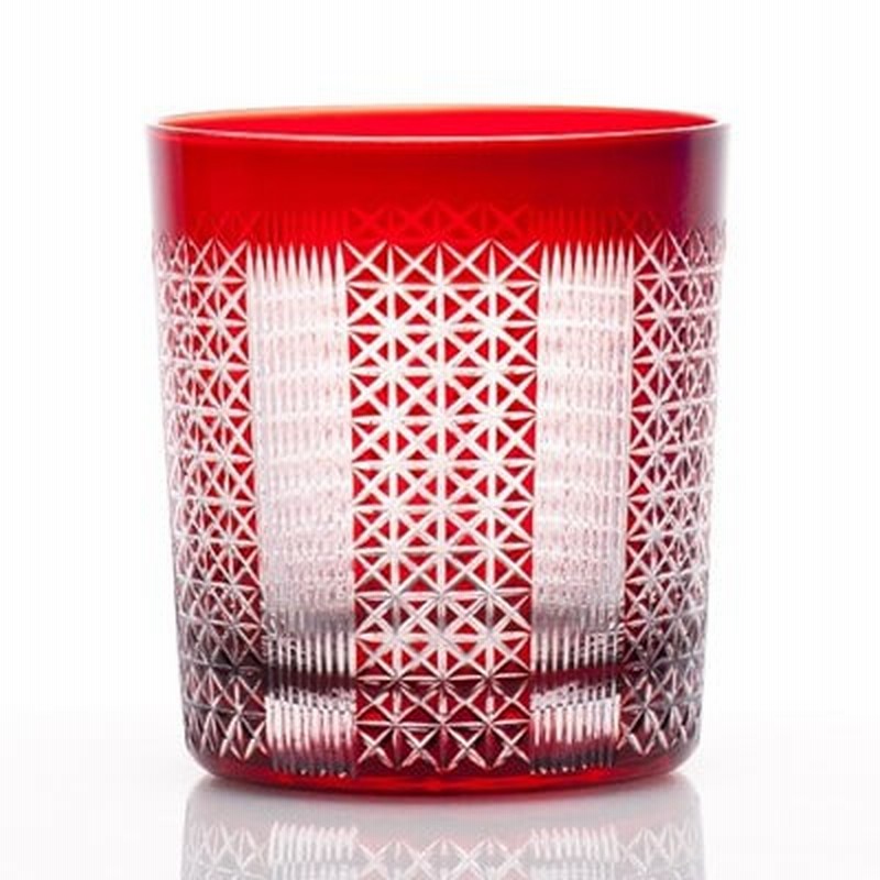 江戸切子 グラス 名入れ 還暦祝い プレゼント 男性 ロックグラス おしゃれ 60代 70代 星切子 赤 71 以上節約