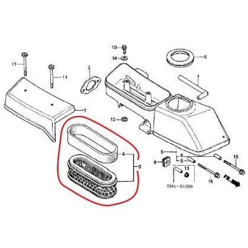 ホンダ耕運機 エアクリーナー17210-896-505 対応機種：F200、Ｆ210、F210K2KS用 LINEショッピング