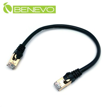 BENEVO 30cm CAT7鍍金接頭超高速網路短線