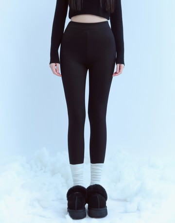 冬天每天都要穿的那一雙；質感絨毛保暖Legging 兩色