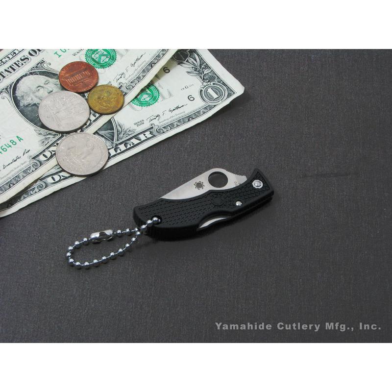 スパイダルコ LBKP3 レディバグ3 直刃 ブラック 折り畳みナイフ Spyderco Ladybug Black