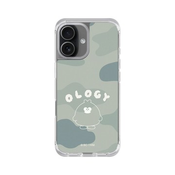 iPhone 17 ClearX (MagSafe 兼容) 晶透白 - 奧樂雞 Ology - 迷彩綠