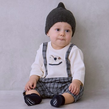 petit main 品牌旗艦店 吊帶造型圖案連身衣 【日本直接出貨】