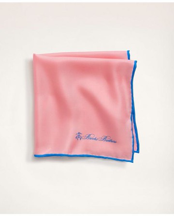 Brooks Brothers Men's Silk Pocket Square | Pink