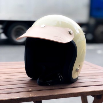 GALLOP義大利植鞣革 手工真皮帽簷 原色