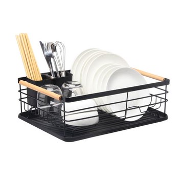 【CC家居】日式簡約碗盤瀝水收納架