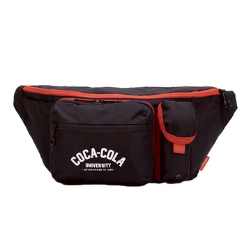 ITE可口可樂 TT06潛艇腰包 900D 再生布料  黑色  34 × 9 × 19.5cm