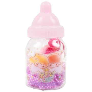 【震撼精品百貨】Little Twin Stars KiKi&LaLa 雙子星小天使~雙星仙子兒童髮飾組附奶瓶造型收納罐(粉紫)